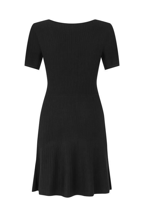  KISA KOLLU MİNİ TRİKO ELBİSE