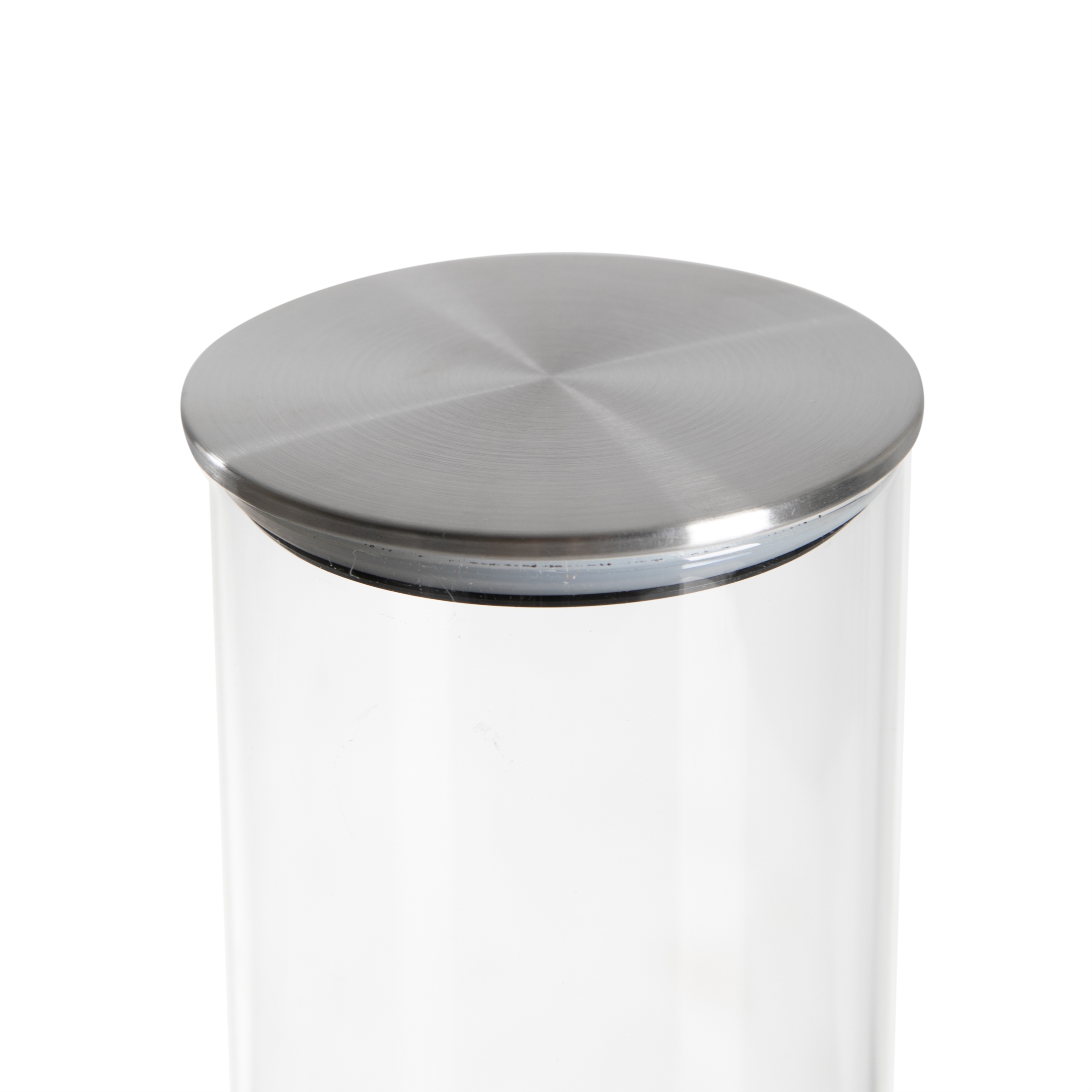 BOROSILIKAT CAM KAVANOZ 1670 ML - SILVER