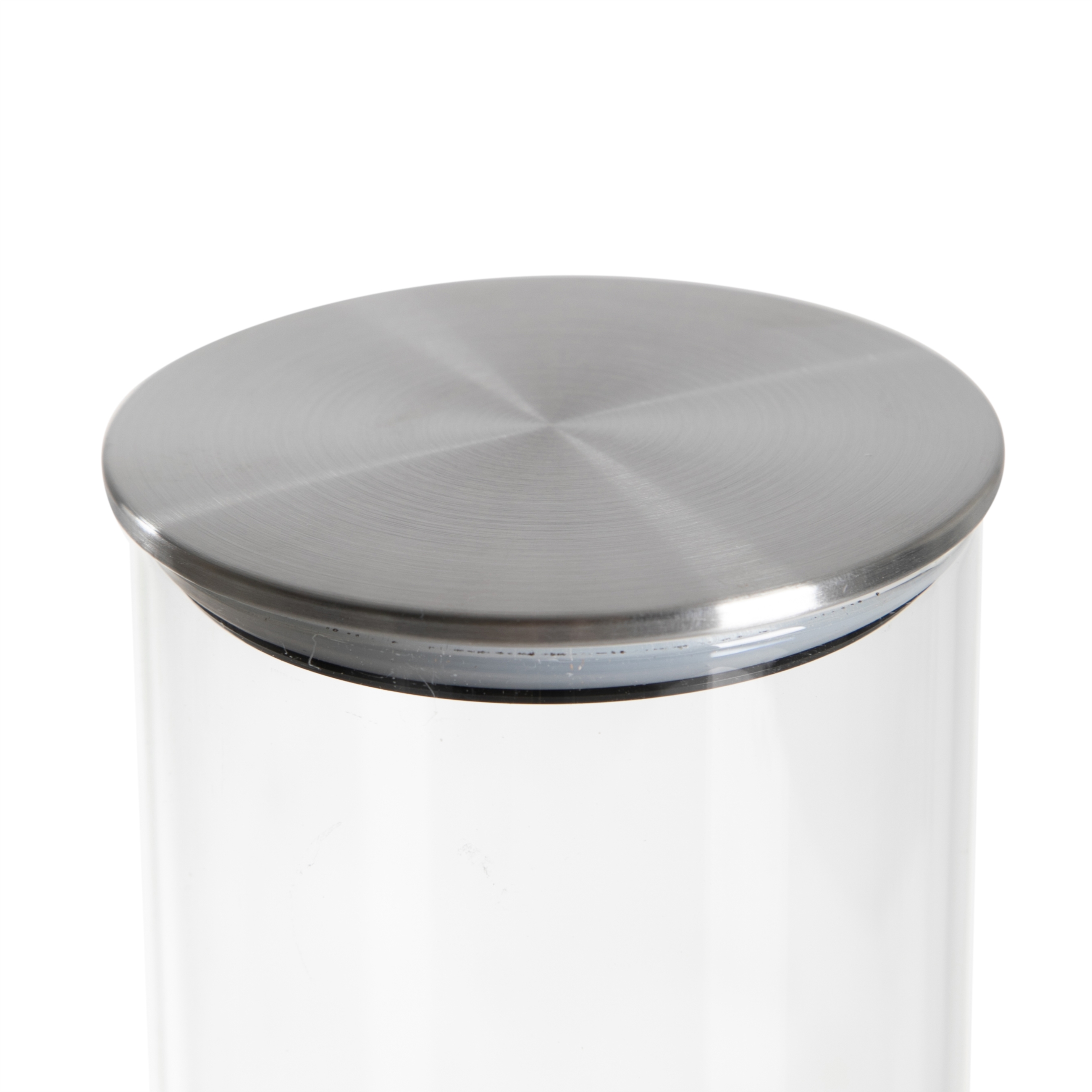 BOROSILIKAT CAM KAVANOZ 530 ML- - SILVER