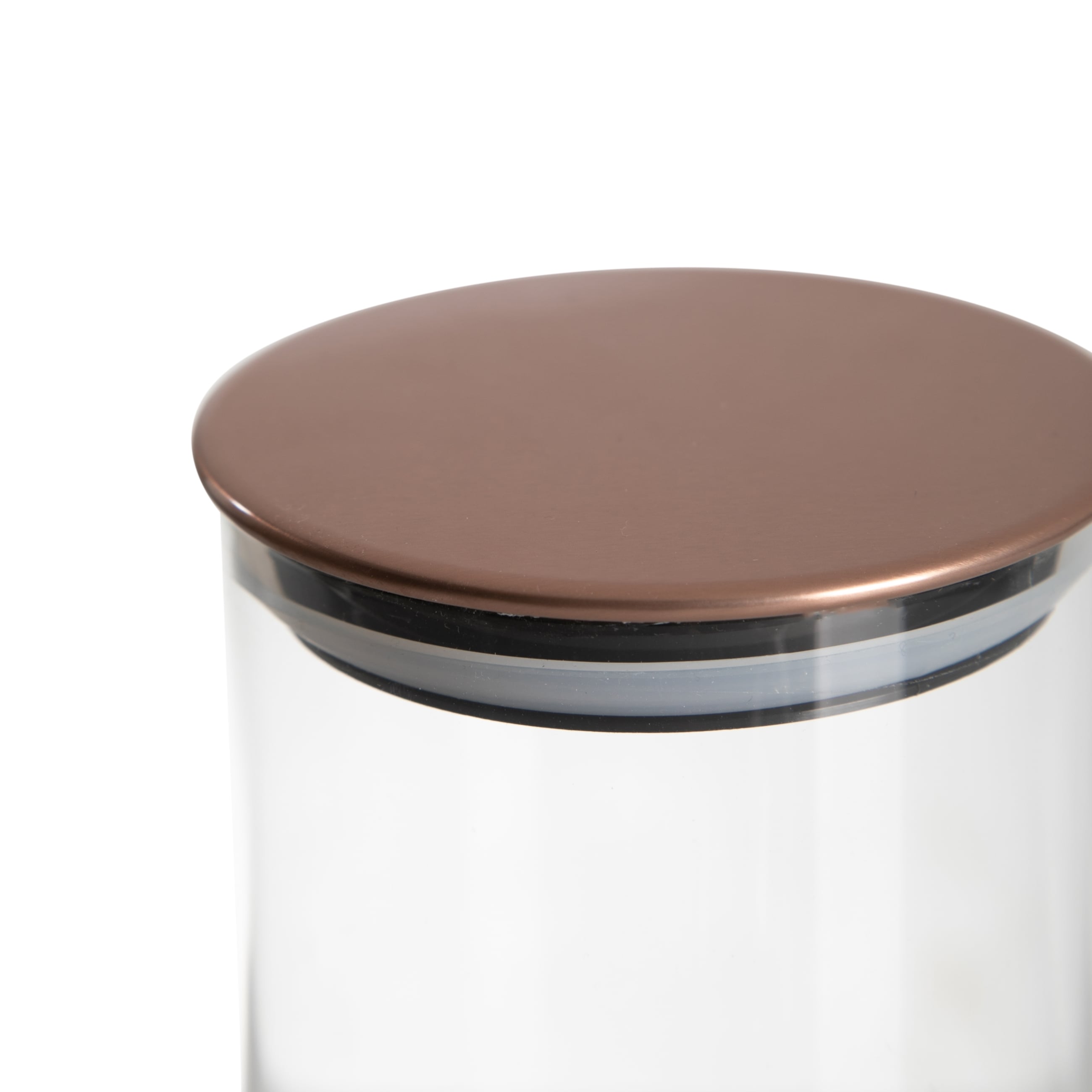 BOROSİLİKAT CAM KAVANOZ L-  BRONZ