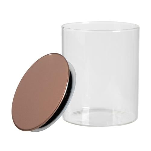  BOROSİLİKAT CAM KAVANOZ  BRONZ -S