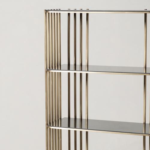  LARİDA METAL KİTAPLIK GOLD