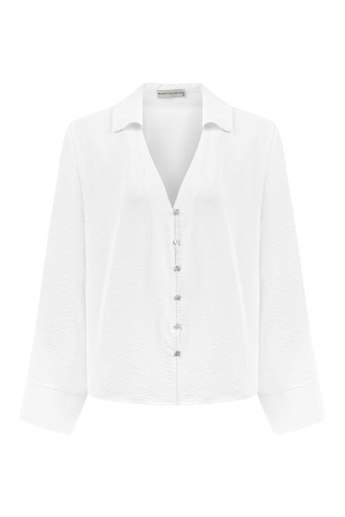  VİSKOZ KARIŞIMLI SMART BLUZ