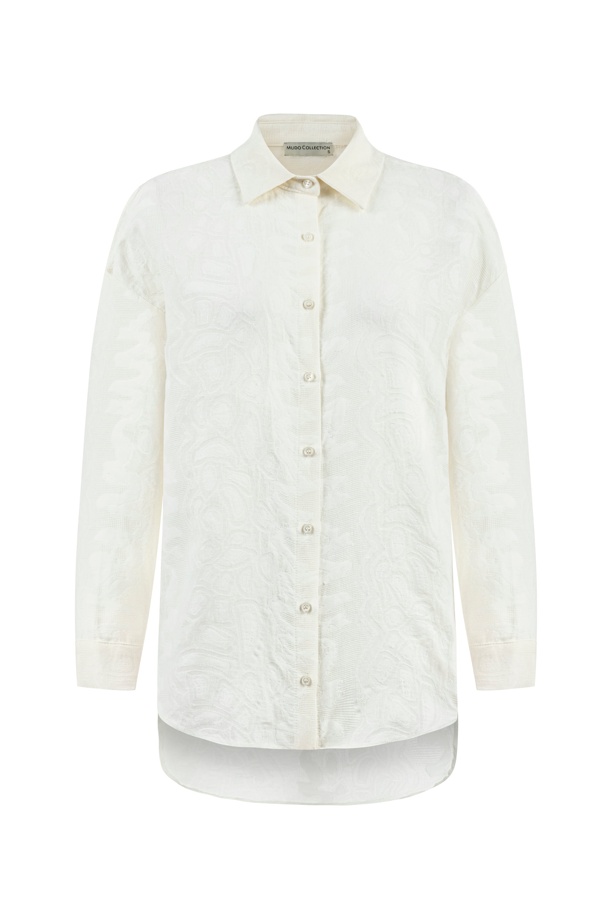 NAKIŞLI OVERSIZE SMART GÖMLEK