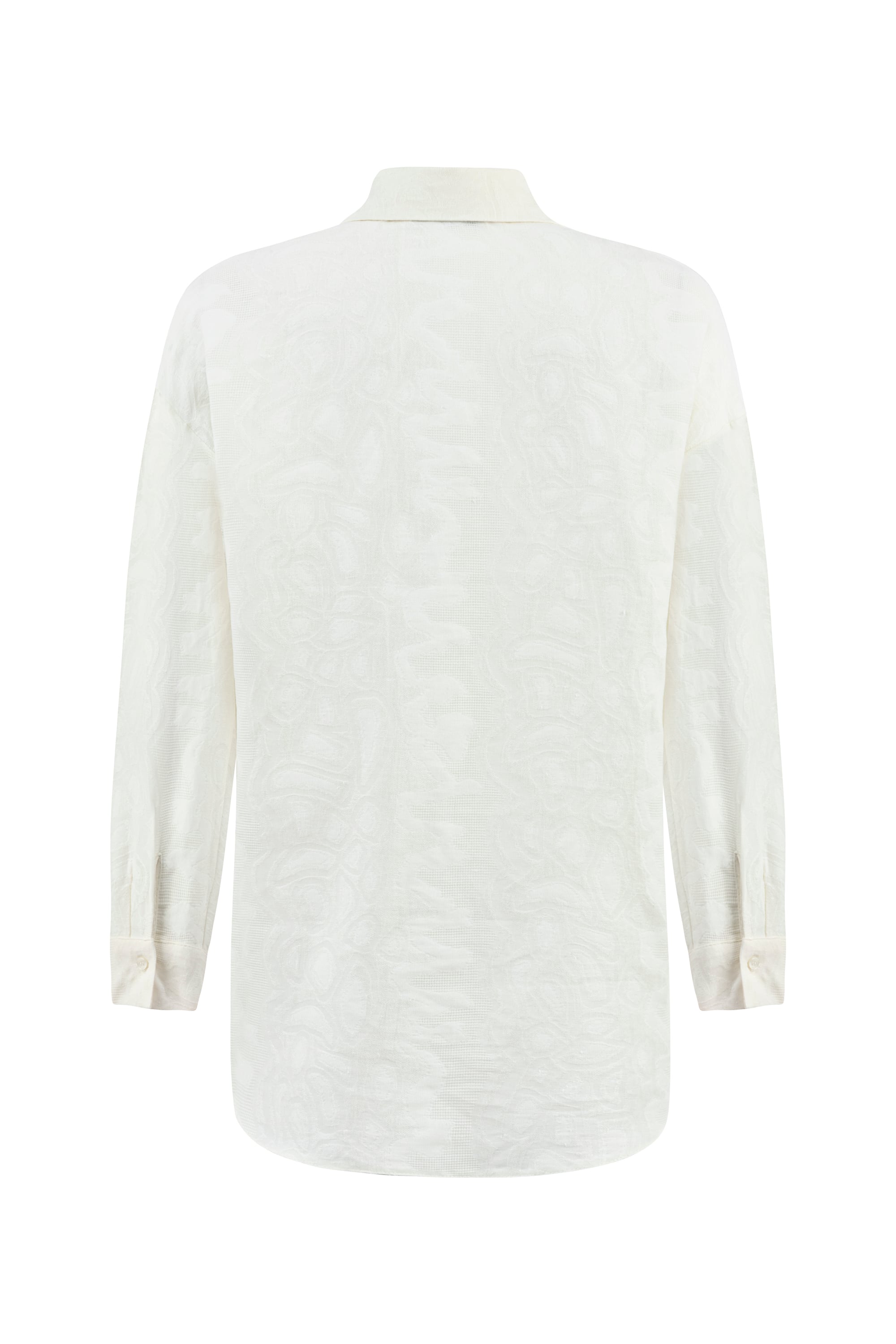 NAKIŞLI OVERSIZE SMART GÖMLEK