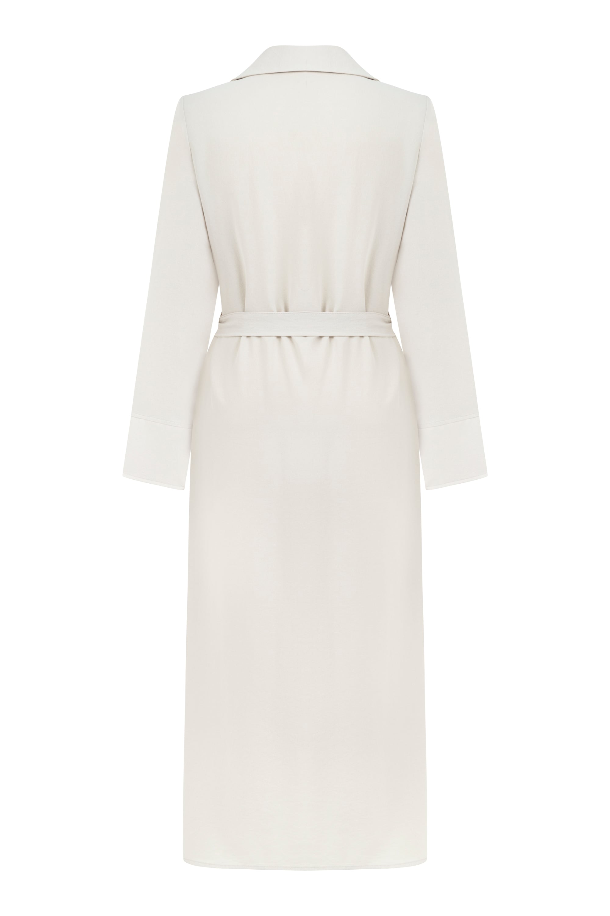 KUŞAKLI UZUN GÖMLEK ELBİSE