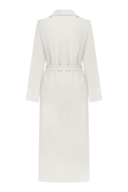  KUŞAKLI UZUN GÖMLEK ELBİSE