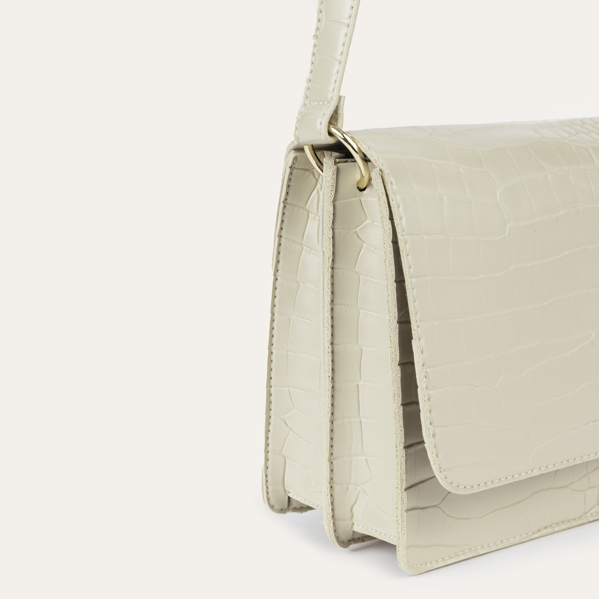 KROKODİL DESENLİ OMUZ ÇANTASI