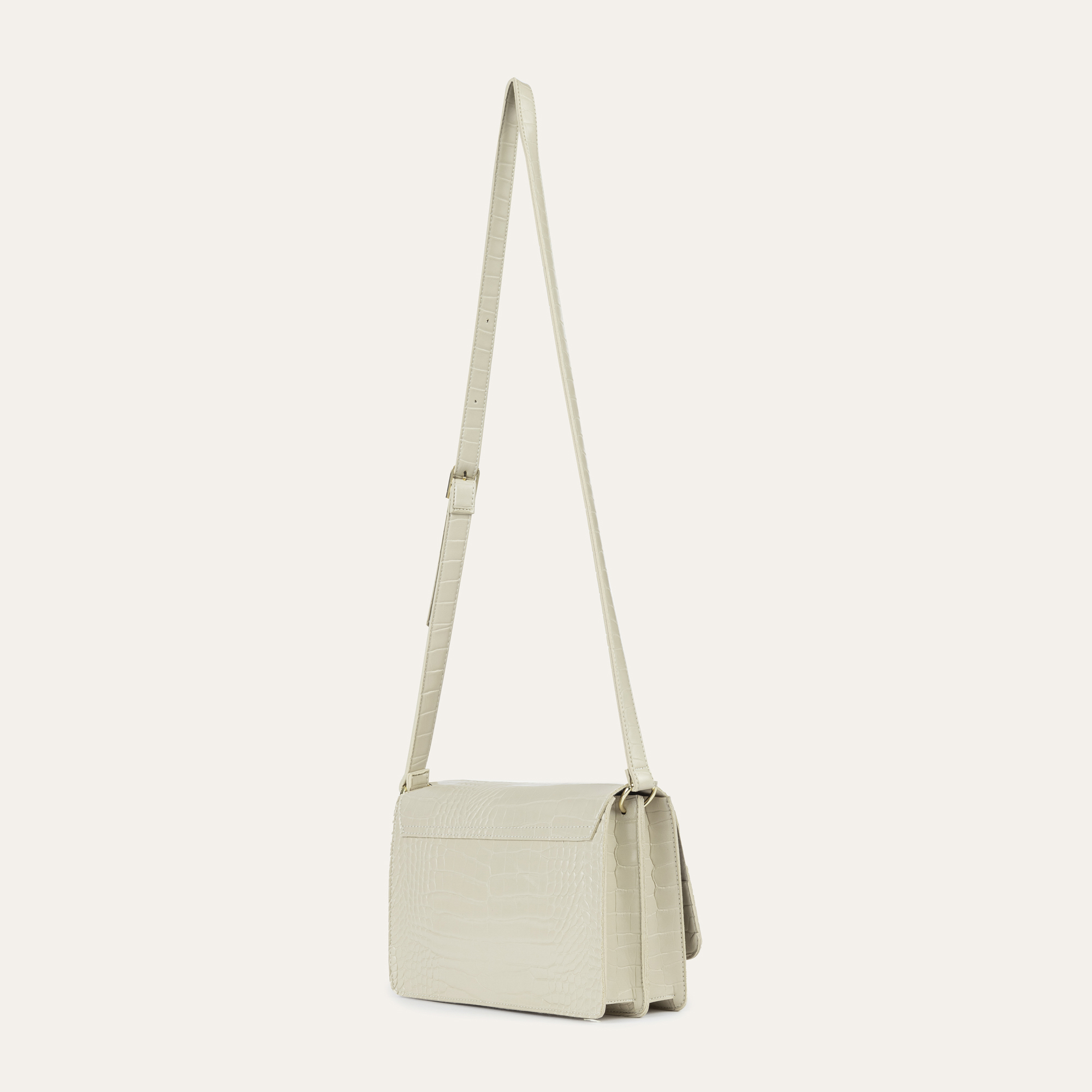 KROKODİL DESENLİ OMUZ ÇANTASI