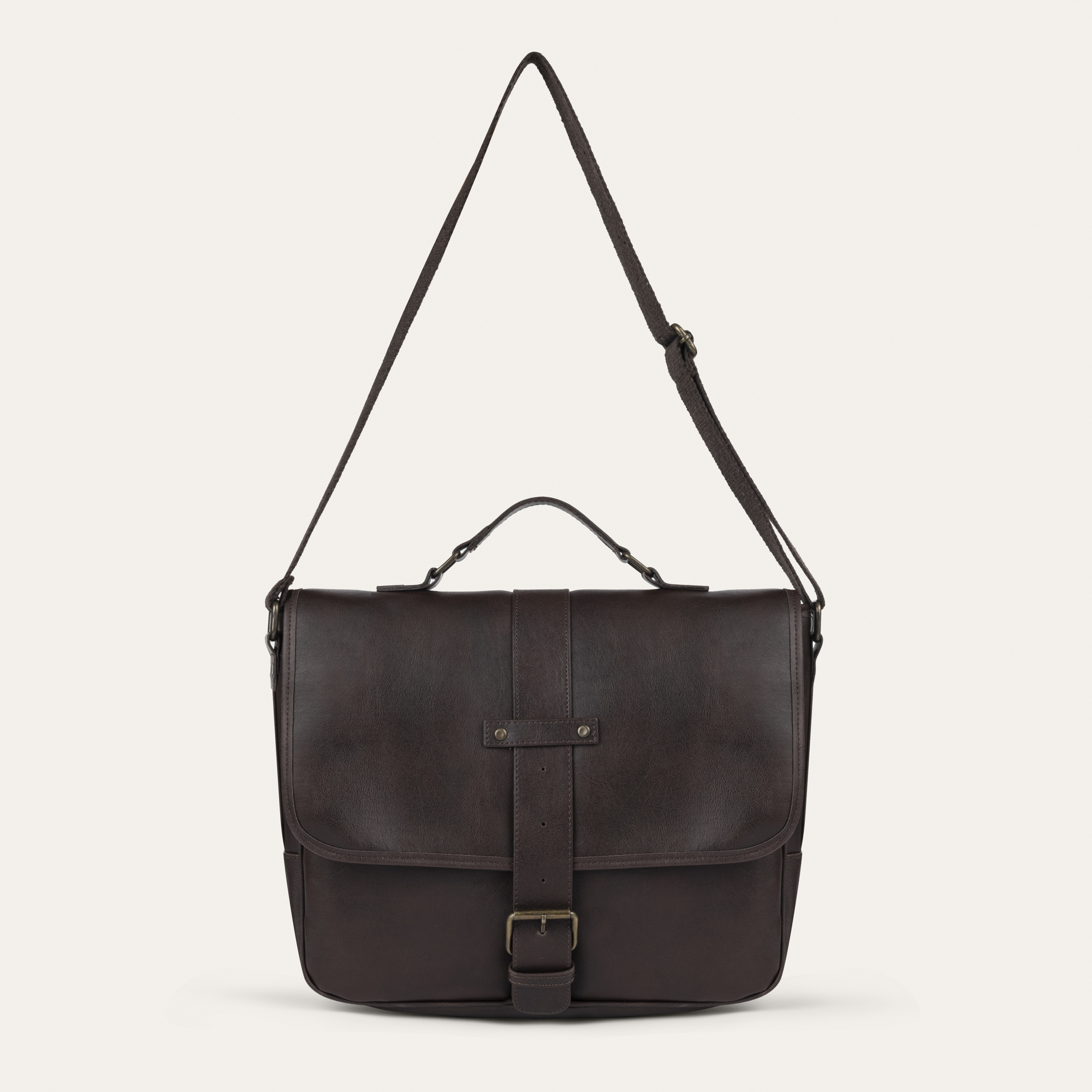 DERİ GÖRÜNÜMLÜ OMUZ ÇANTASI