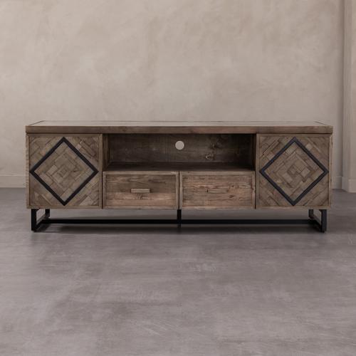  VERTICAL MASİF AHŞAP TV KONSOLU