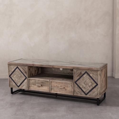  VERTICAL MASİF AHŞAP TV KONSOLU