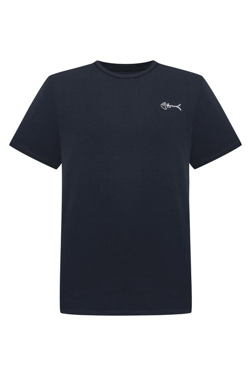  MARİN BASKILI BİSİKLET YAKA KISA KOLLU T-SHIRT