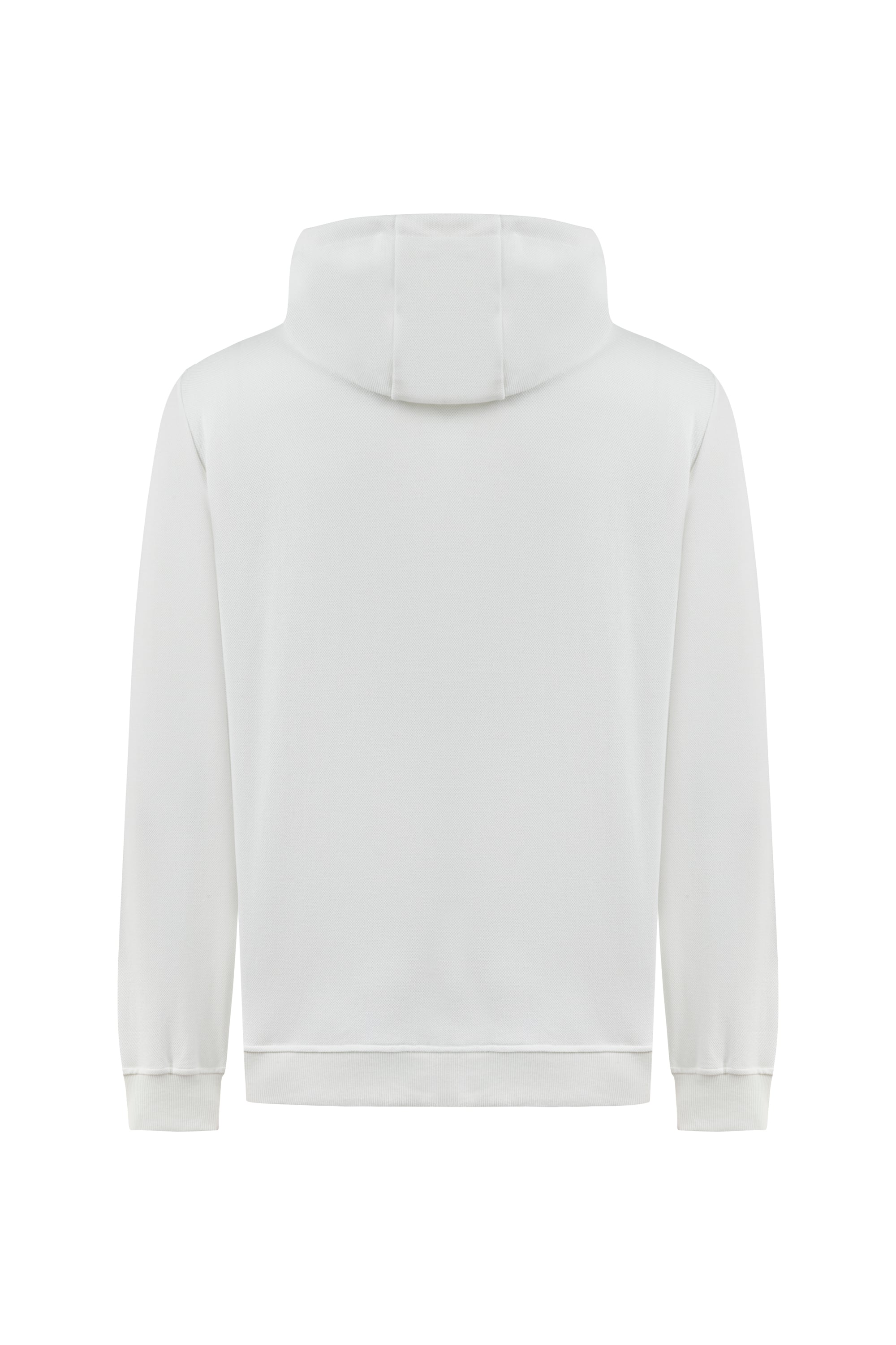 ÇAPA NAKIŞLI KAPÜŞONLU SWEATSHIRT