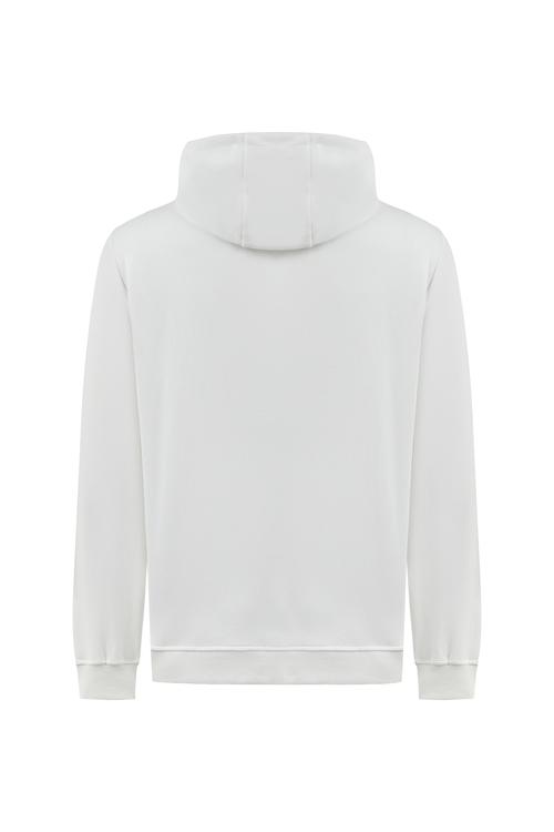  ÇAPA NAKIŞLI KAPÜŞONLU SWEATSHIRT
