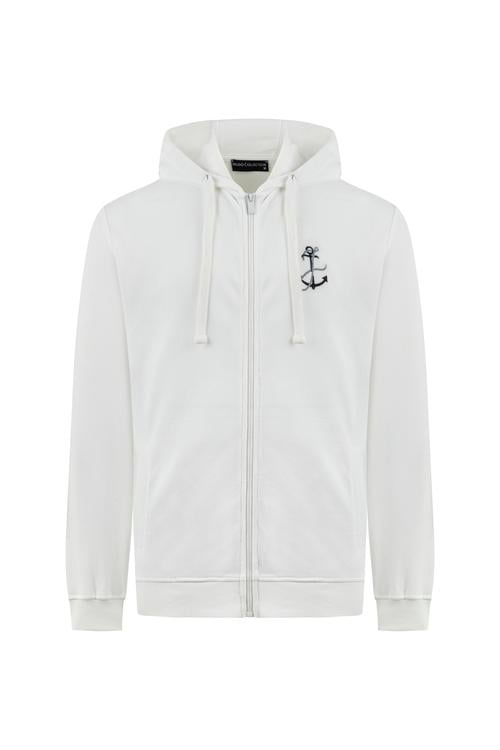  ÇAPA NAKIŞLI KAPÜŞONLU SWEATSHIRT