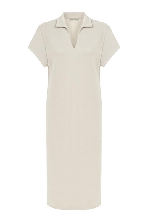  POLO YAKA UZUN ELBİSE