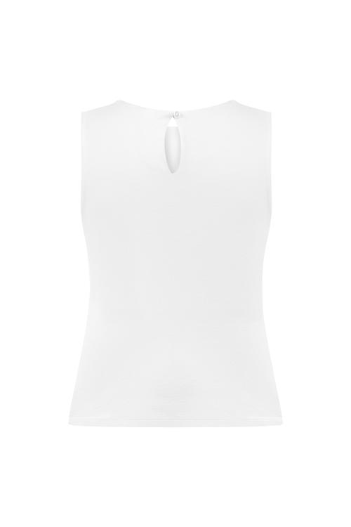  VİSKOZ KARIŞIMLI KOLSUZ BLUZ