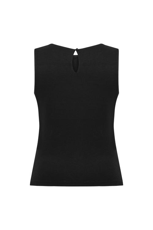  VİSKOZ KARIŞIMLI KOLSUZ BLUZ