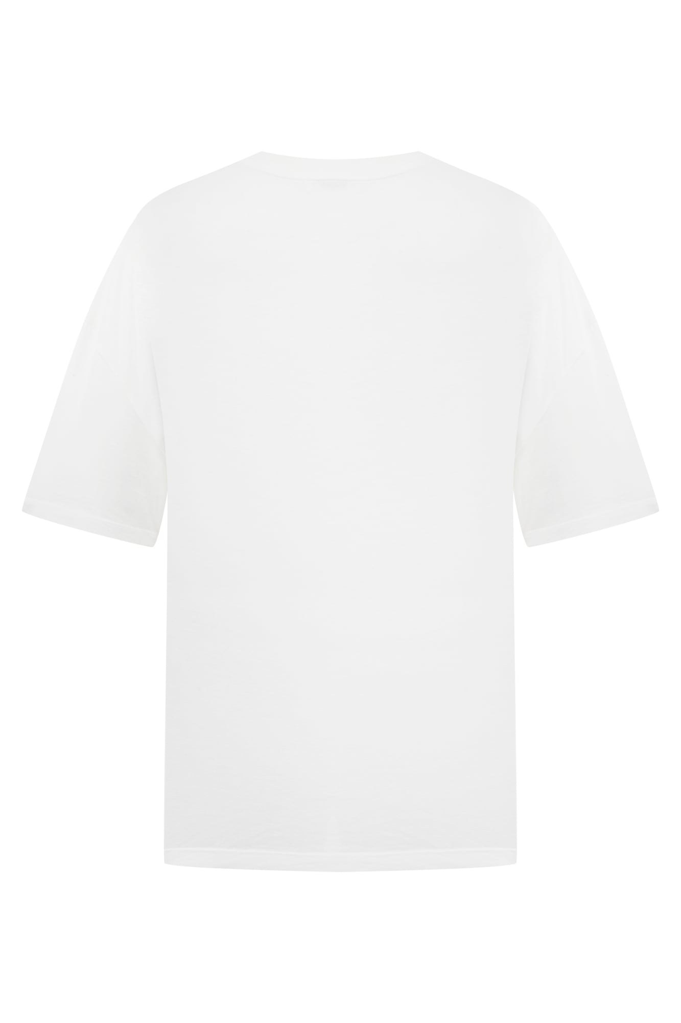 BASKILI BİSİKLET YAKA KISA KOLLU T-SHIRT