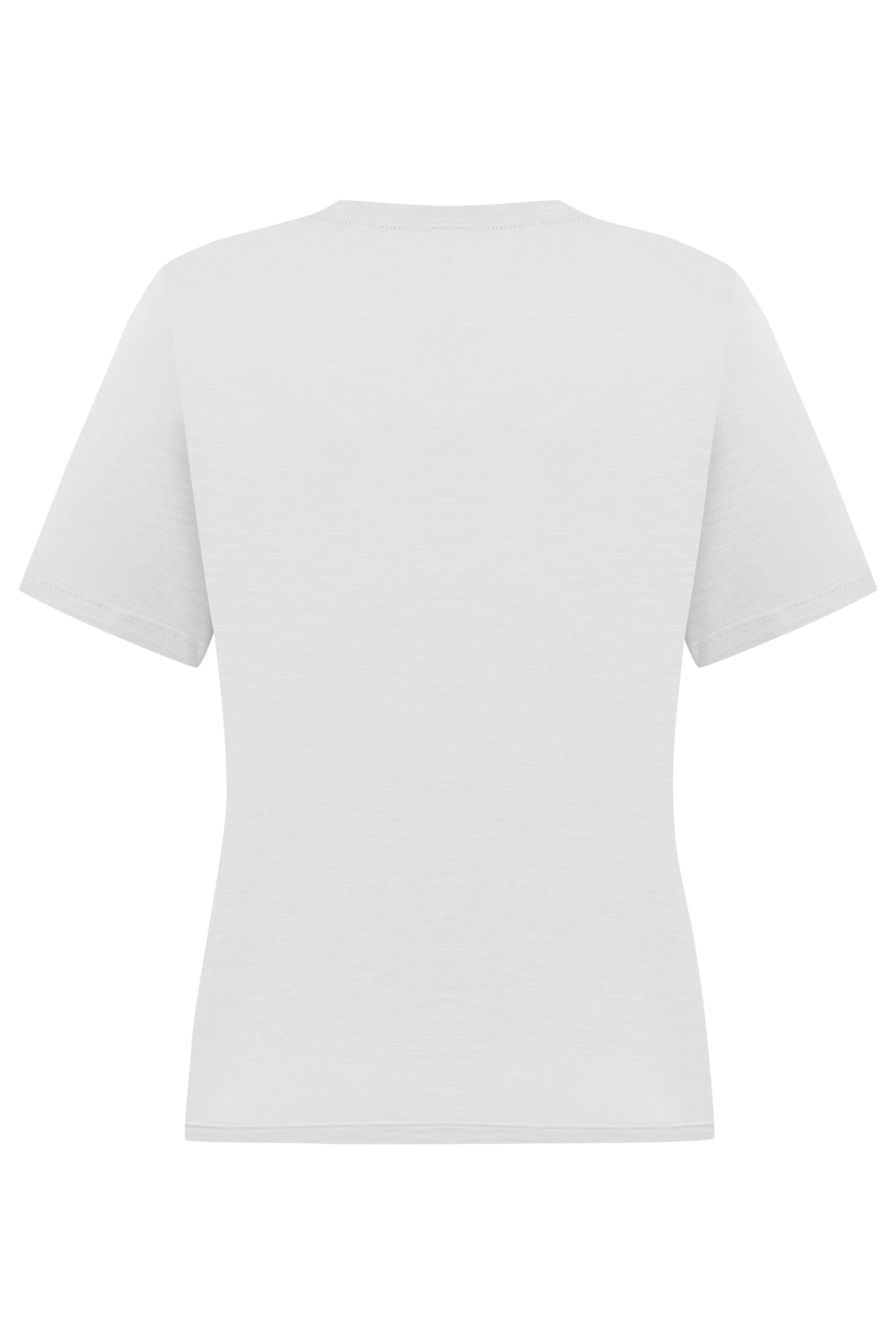 BİSİKLET YAKA KISA KOLLU T-SHIRT