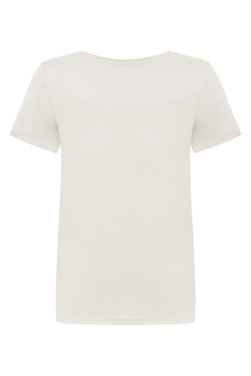  V YAKA KISA KOLLU VİSKON T-SHIRT