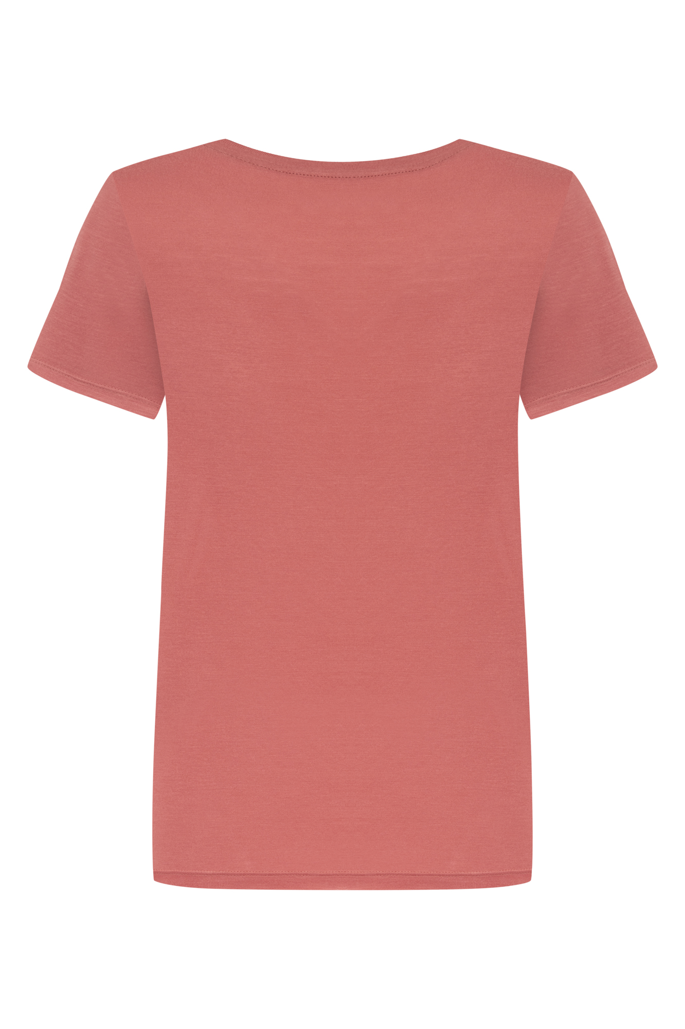 V YAKA KISA KOLLU VİSKON T-SHIRT