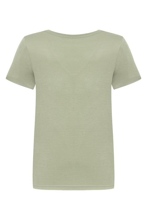  V YAKA KISA KOLLU VİSKON T-SHIRT