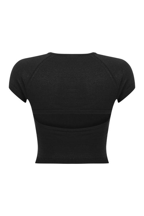  KISA KOLLU TRİKO BLUZ