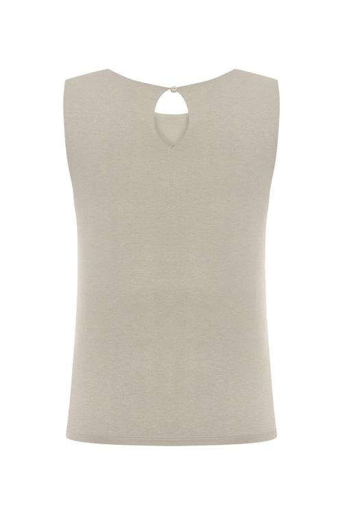  VİSKOZ KARIŞIMLI KOLSUZ BLUZ