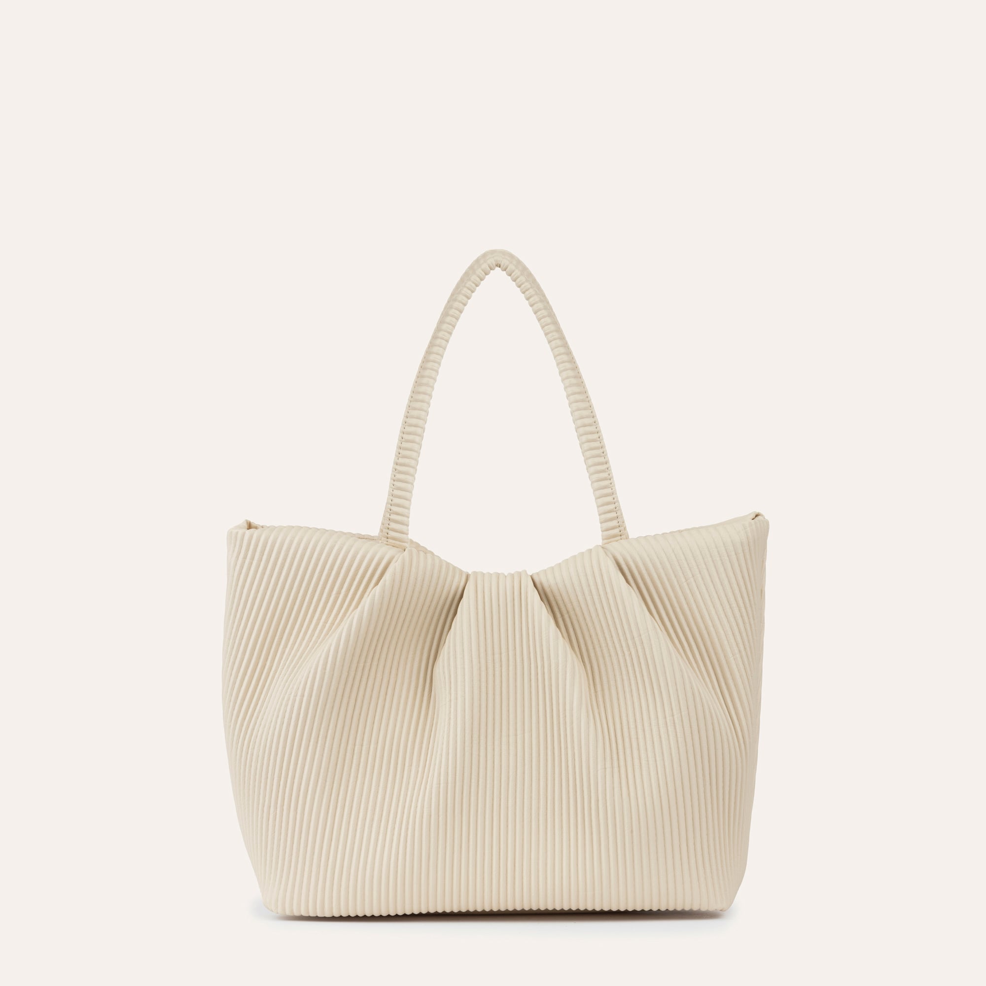 FİTİLLİ DERİ GÖRÜNÜMLÜ EL ÇANTASI