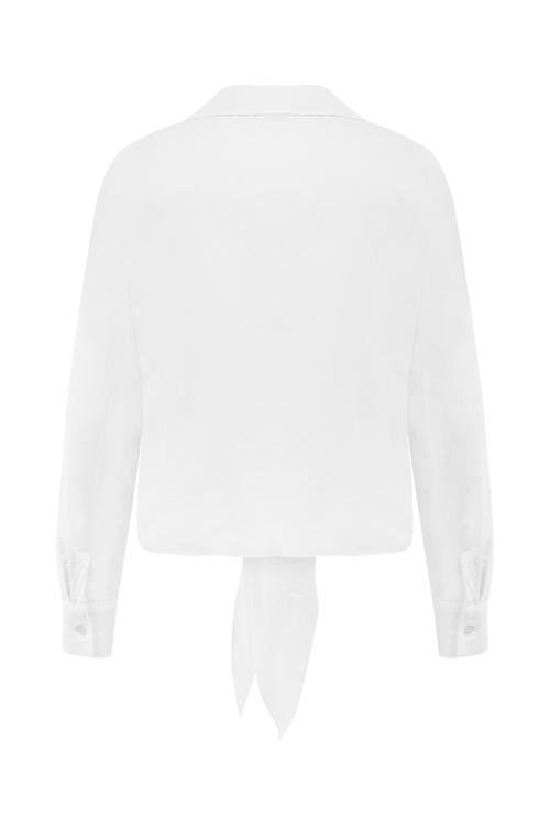  BAĞLAMA DETAYLI RAHAT KESİM GÖMLEK