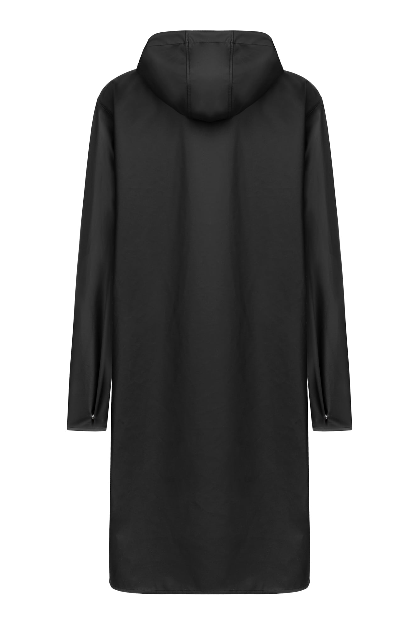 DERİ GÖRÜNÜMLÜ KAPÜŞONLU YAĞMURLUK