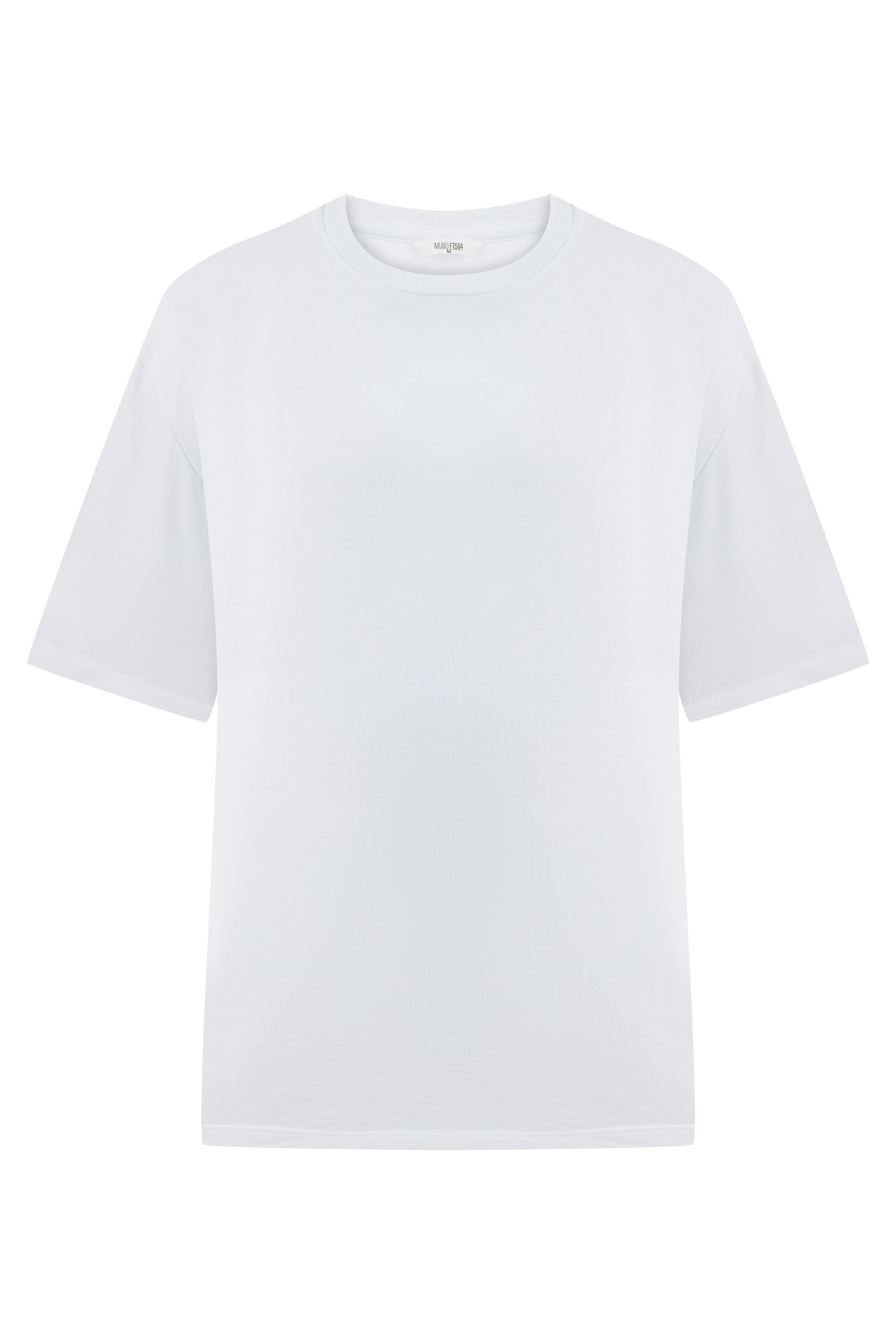 BİSİKLET YAKA KISA KOLLU OVERSIZE T-SHIRT