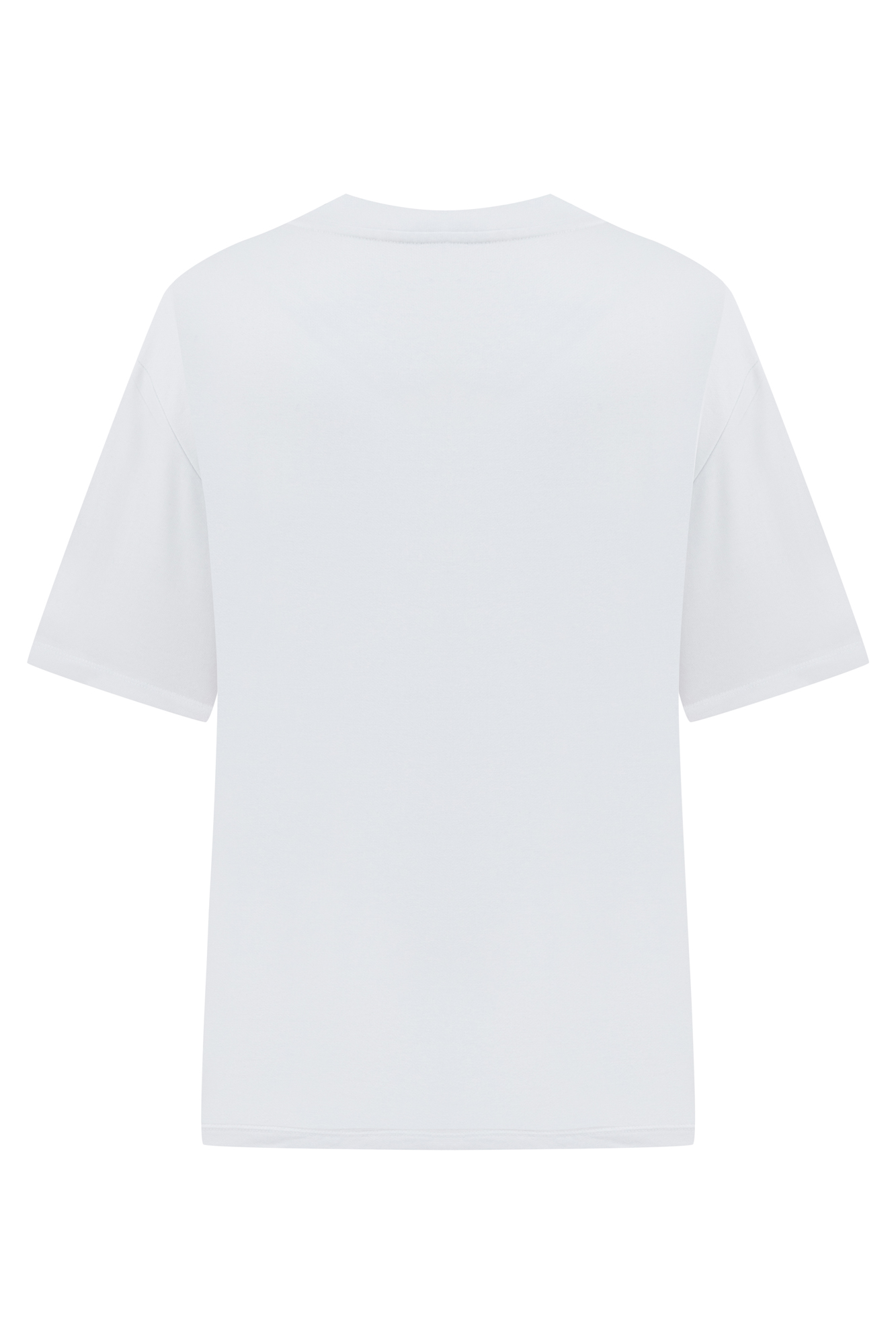 BİSİKLET YAKA KISA KOLLU OVERSIZE T-SHIRT