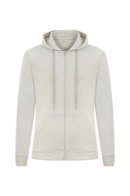  KAPÜŞONLU FERMUARLI SWEATSHIRT