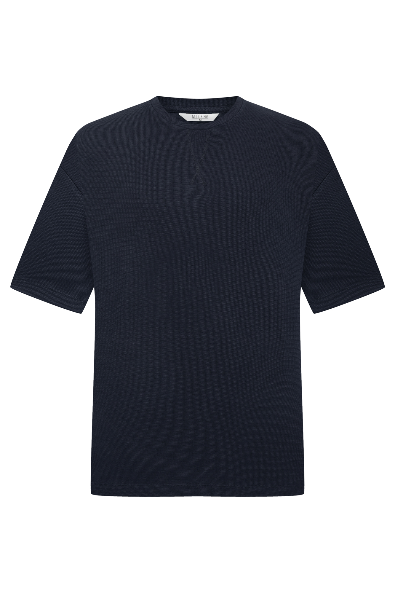 BİSİKLET YAKA KISA KOLLU OVERSIZE T-SHIRT