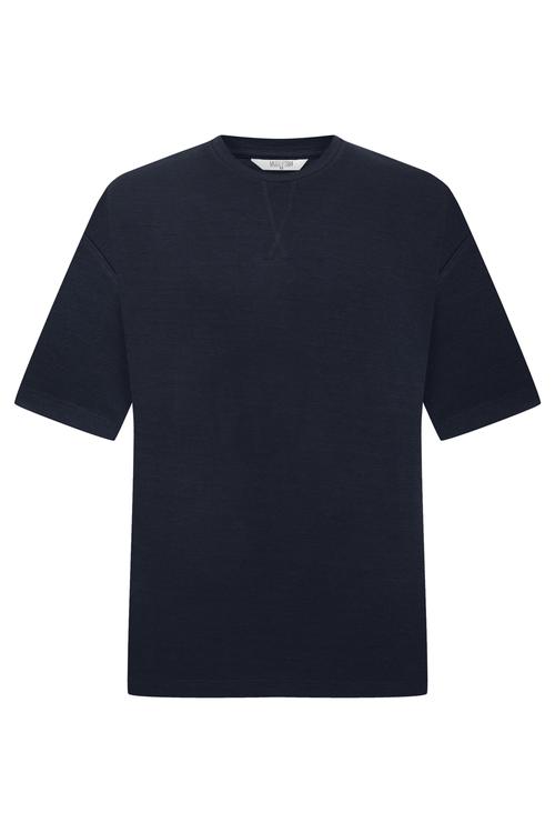  BİSİKLET YAKA KISA KOLLU OVERSIZE T-SHIRT