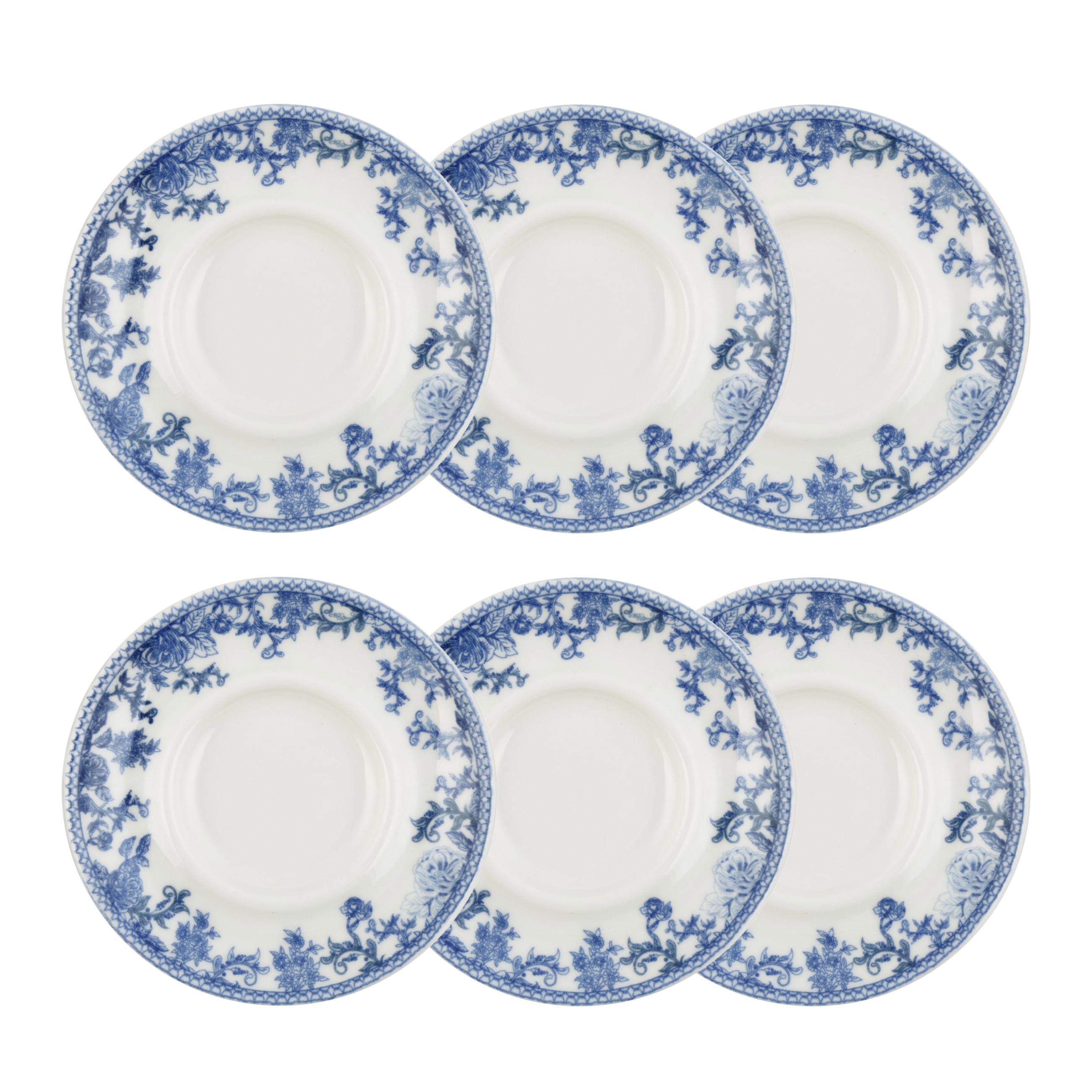 BLUE DREAM ÇAY TABAĞI SETİ 13 CM- 6LI