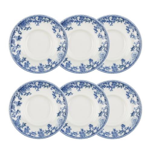  BLUE DREAM ÇAY TABAĞI SETİ 13 CM- 6LI