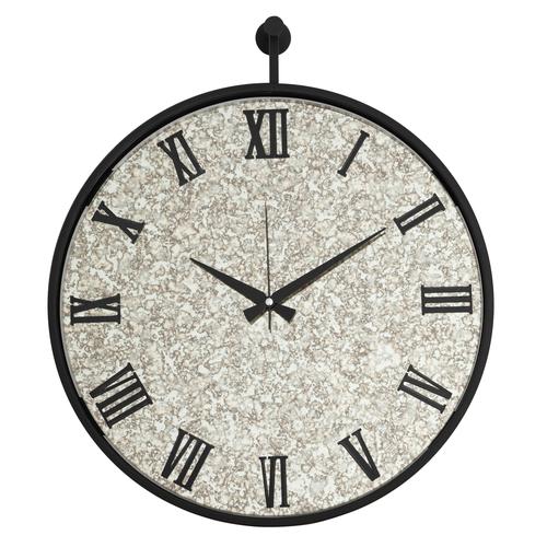  ANTIQUE METAL DUVAR SAATİ SILVER 50CM