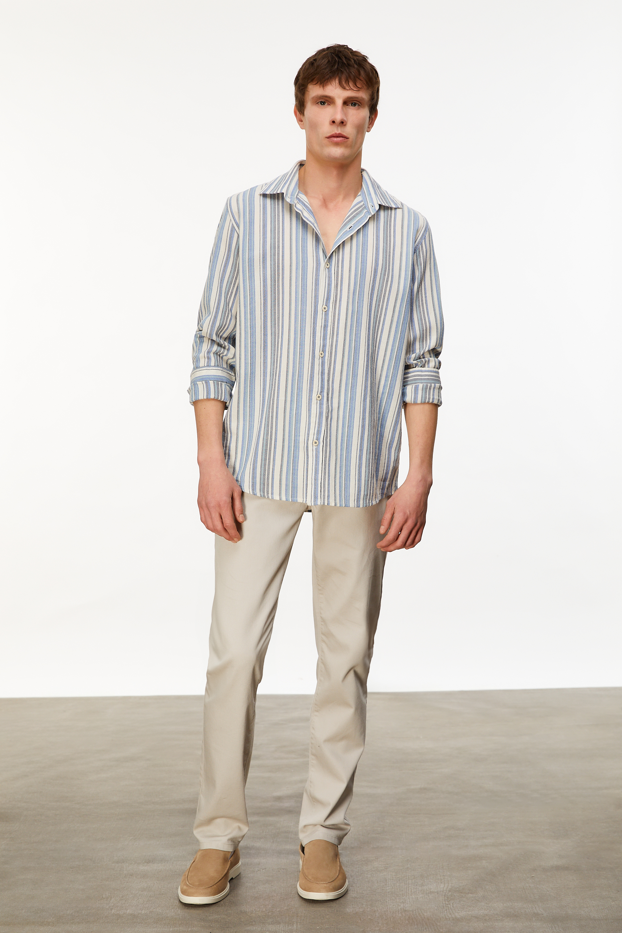 ÇİZGİLİ REGULAR FIT GÖMLEK