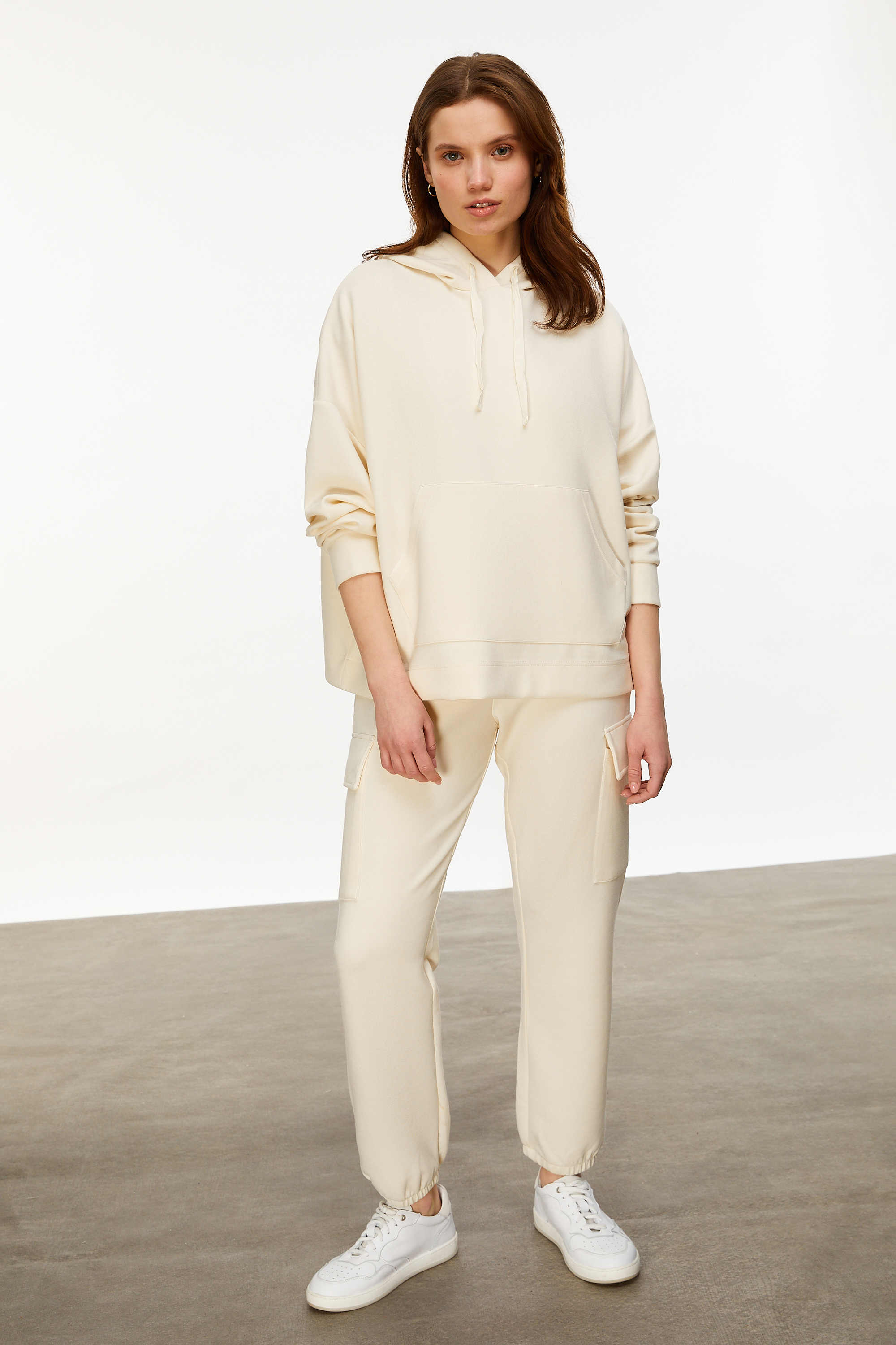 MODAL KARIŞIMLI KAPÜŞONLU SWEATSHIRT