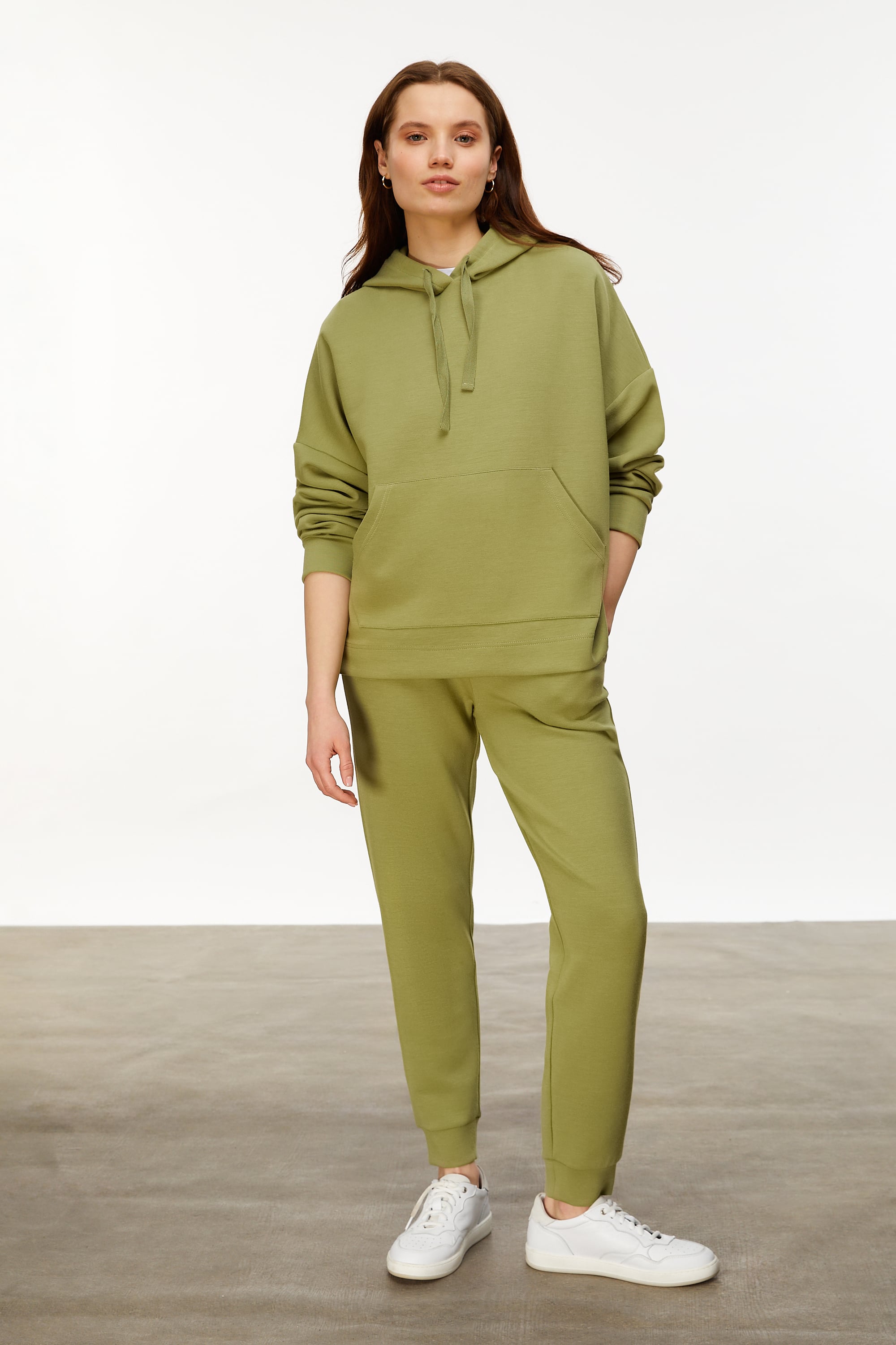 MODAL KARIŞIMLI KAPÜŞONLU SWEATSHIRT