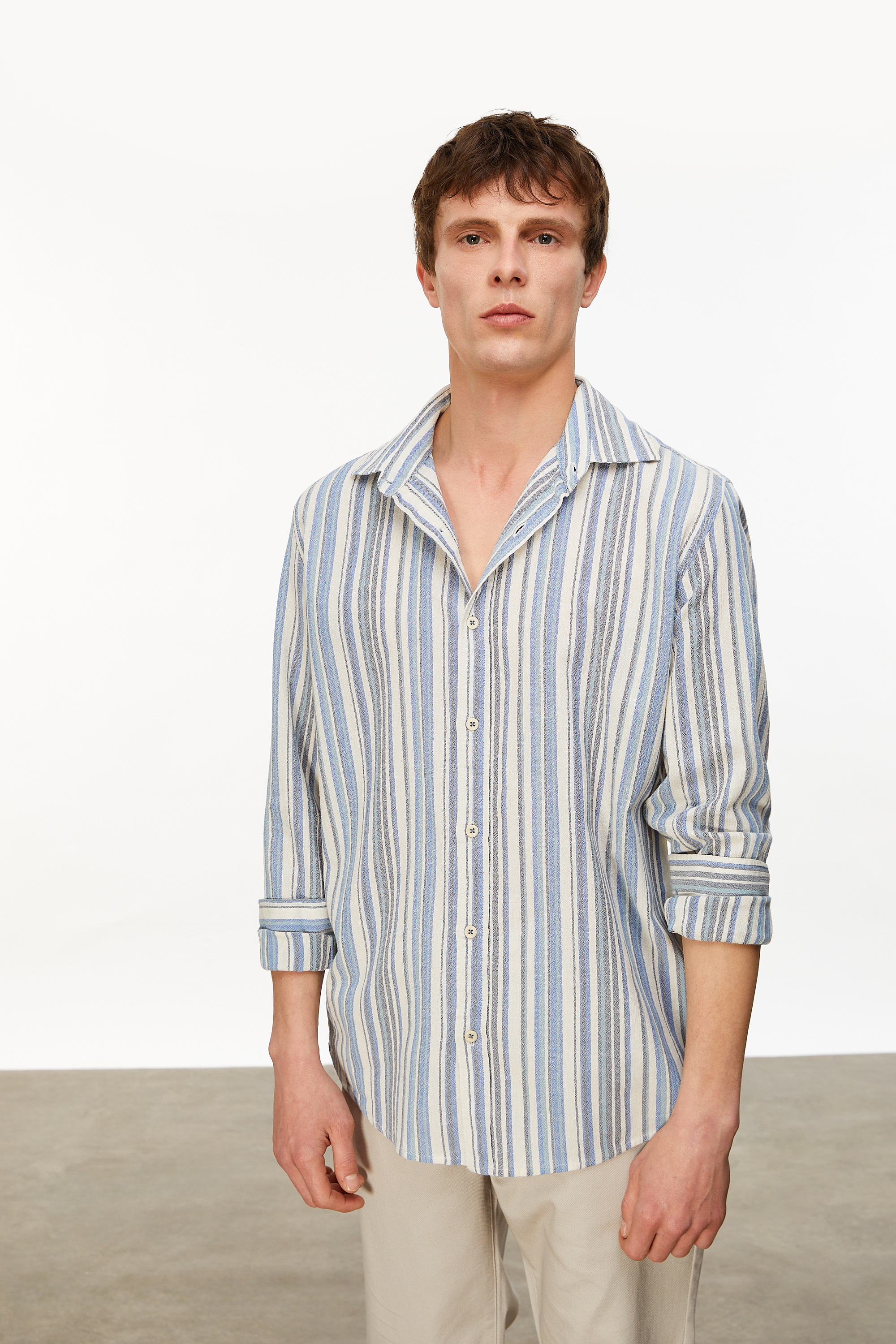 ÇİZGİLİ REGULAR FIT GÖMLEK