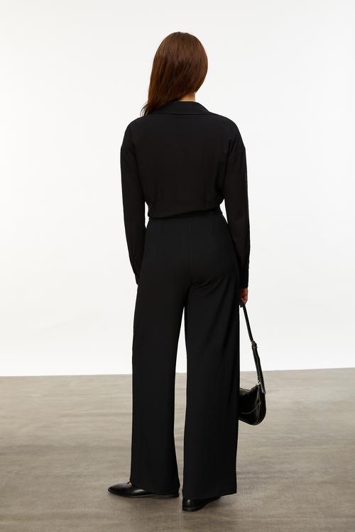  BAĞLAMA DETAYLI RAHAT KESİM GÖMLEK