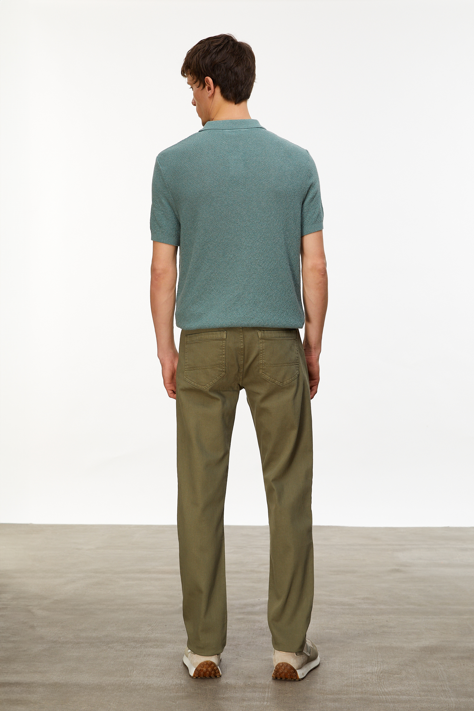 DOKULU POLO YAKA KISA KOLLU TRİKO