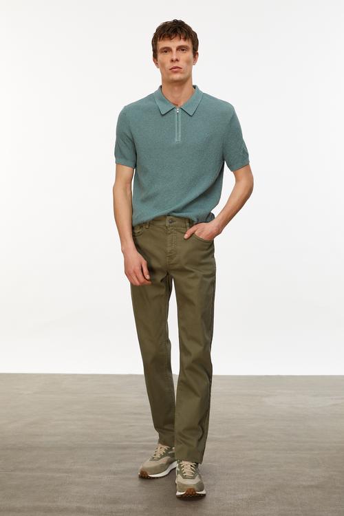  DOKULU POLO YAKA KISA KOLLU TRİKO