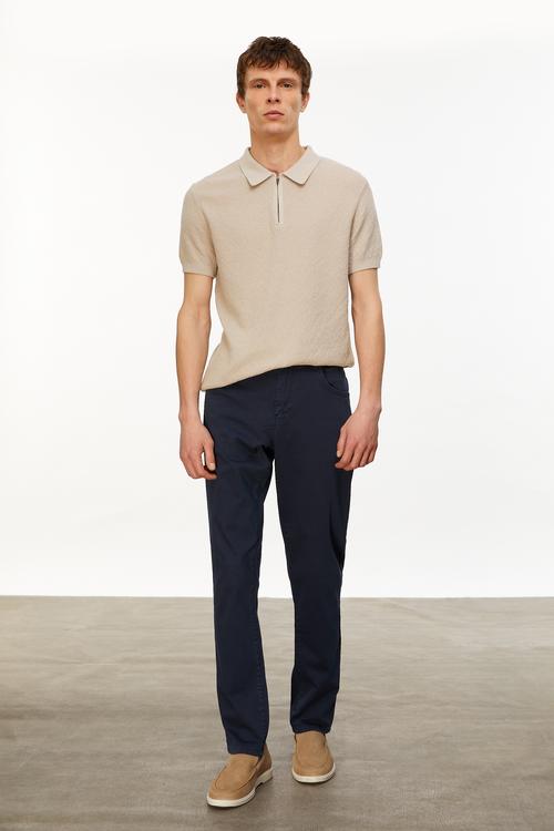  DOKULU POLO YAKA KISA KOLLU TRİKO