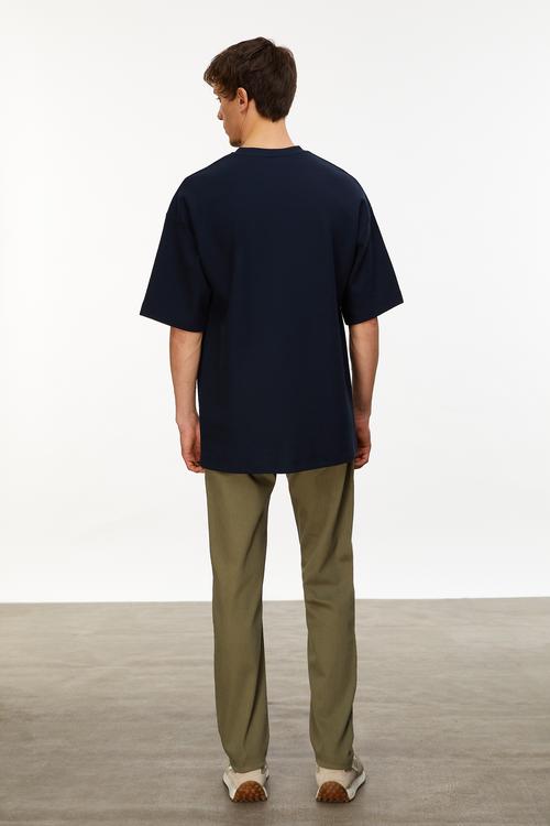  BİSİKLET YAKA KISA KOLLU OVERSIZE T-SHIRT